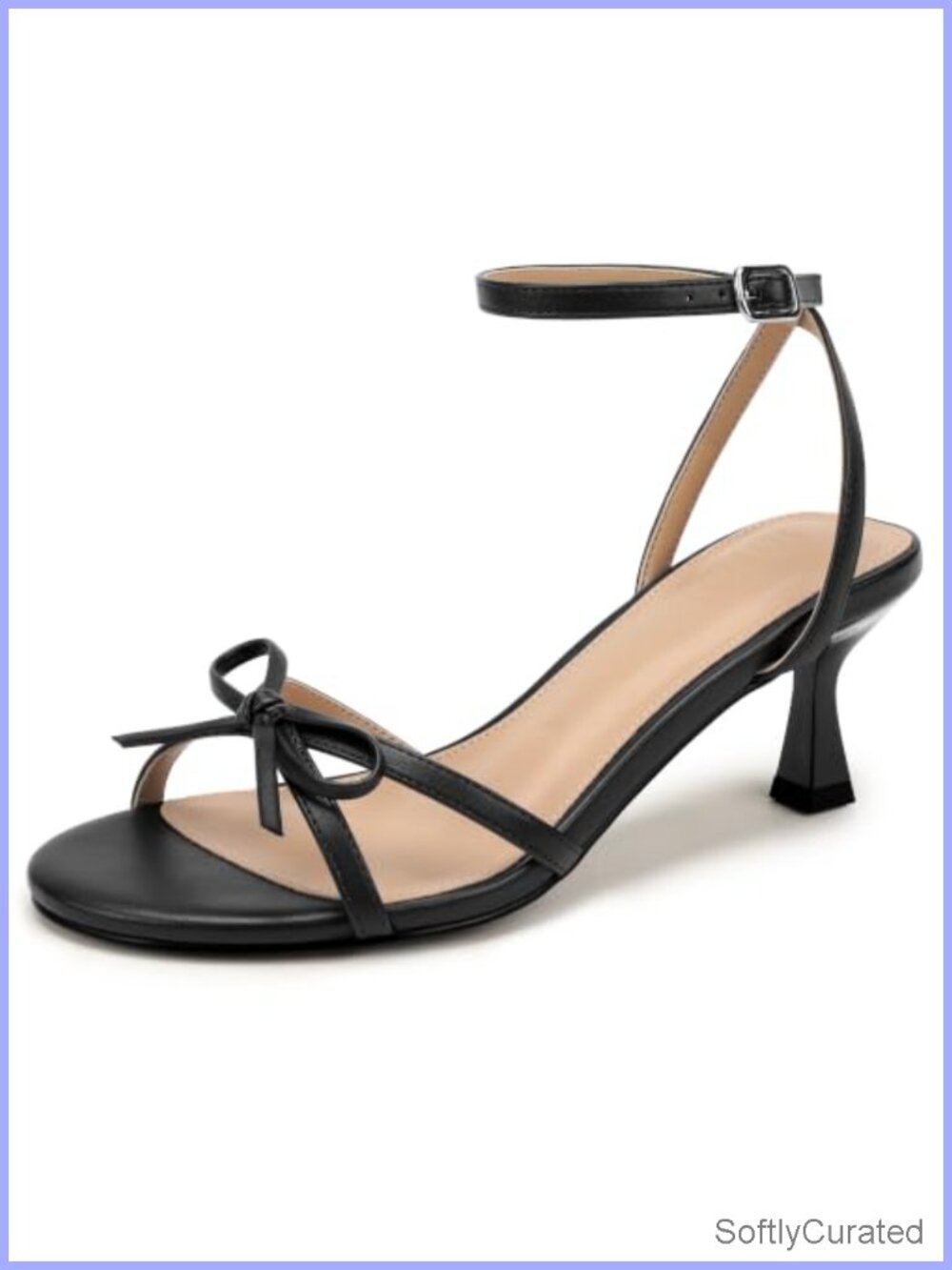 Kitten Heels Slingback Strappy Open Toe Ankle Strap Dress Sandals